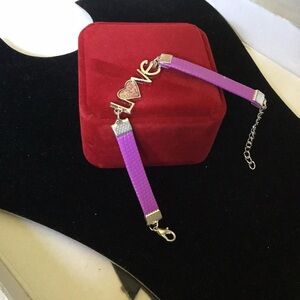 Chic Purple Love Bracelet